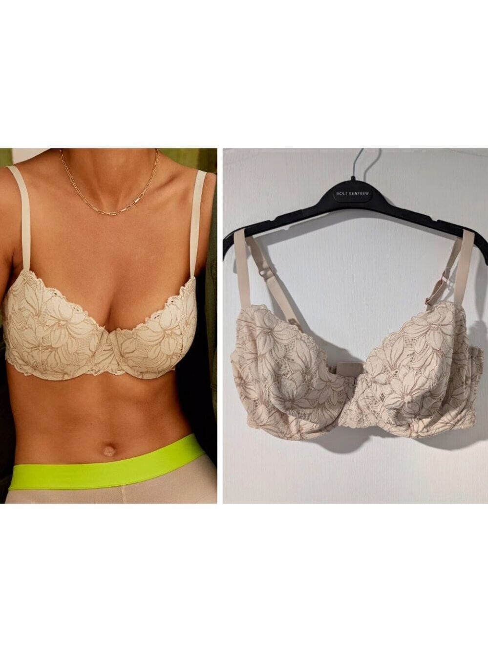 aerie | Real Power Balconette Beach Daze Lace Bra 40DD